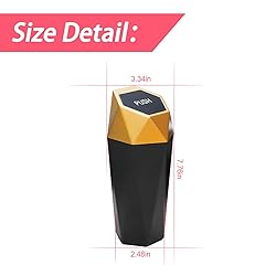 2PCS Car Trash Can with Lid, Mini Portable Auto