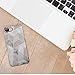 LUMARKE iPhone 8 Plus Case,iPhone 7 Plus Case,Geometric Grey Marble Designs for Girls Women Men,Soft TPU Silicone Cover Slim-fit Protective Phone Case for Apple iPhone 7 Plus/iPhone 8 Plus