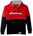 Factory Effex 15-88362 Honda' Double Hooded Zip-up Sweatshirt (Black/Red, Large)