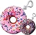 iscream Pink/Chocolate Donut Mini Microbead Pillow Backpack Charm