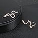 Snake Ear Climber Earrings Cubic Zirconia 925 Sterling Silver Ear Crawler Cuffs Earrings for Women Gift (Rose-Gold)
