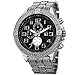 Joshua & Sons Men's JS78 Swiss Quartz Multifunction Dial Bracelet Watch (Silver/Black)
