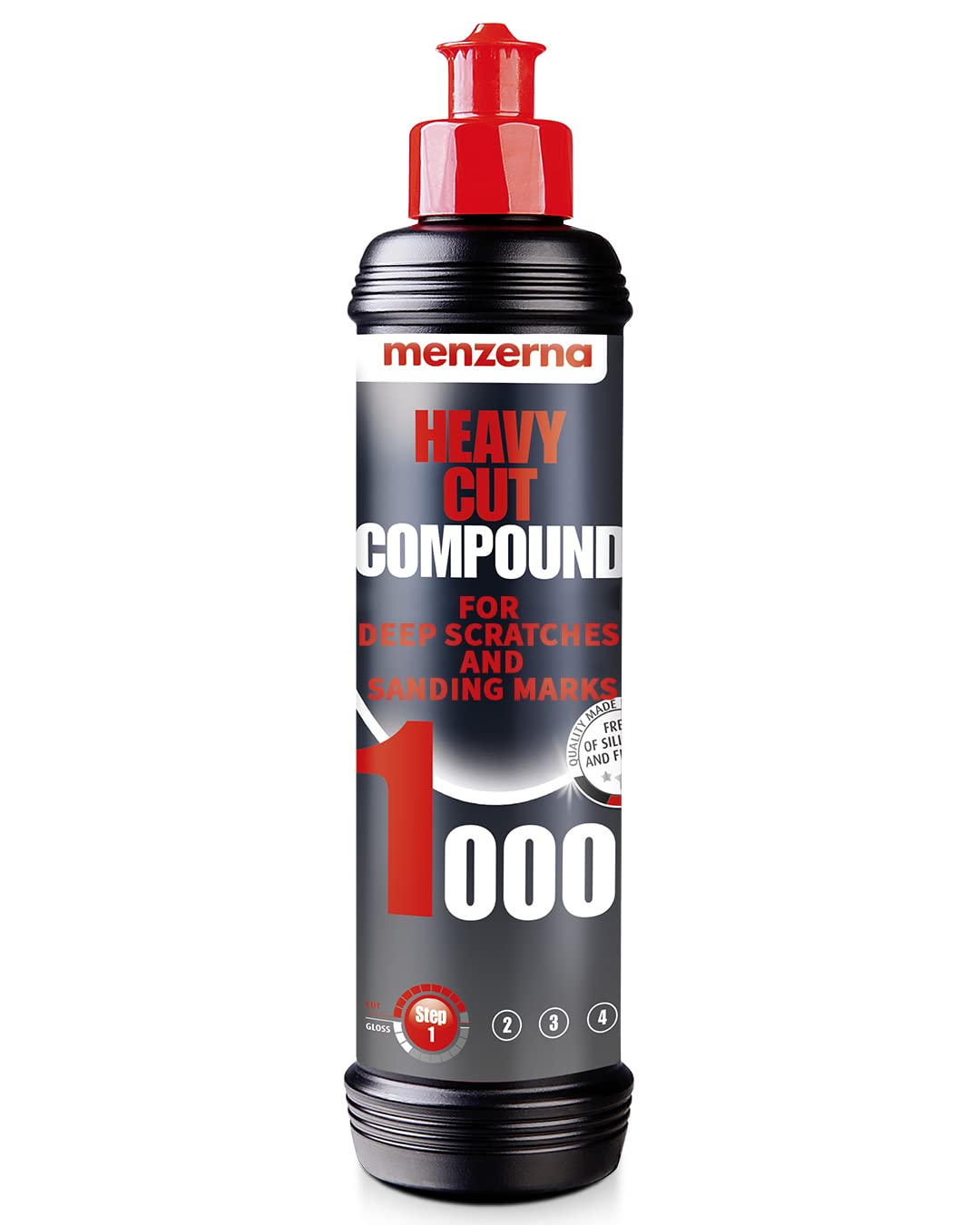 Photo 1 of 3 pack
menzerna "Heavy Cut Compound 1000" I Abrasive Polishing Compound for Deep Scratches, Sanding Marks, Swirls & Holograms I Buffing and Polishing Compound for Scratch Repair I Silicone Free I 8 fl oz.