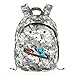 ZIPIT Grillz Backpack for Kids with Extra Side Pocket, Camo Grey