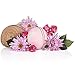 Blissique Jewelry Bath Bomb With a Surprise Pink Heart Necklace Inside, Ultra Lush Fragrance Jewels Set, Large Giant 9 Ounce, Organic with Natural Kaolin Clay and Essential Oil