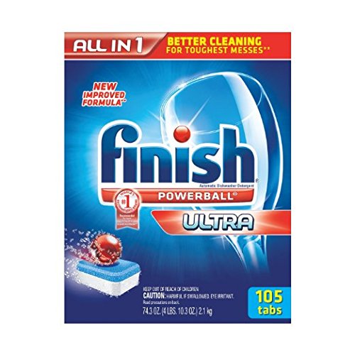 Finish All-In-One Dishwasher Detergent Powerball Tabs 105