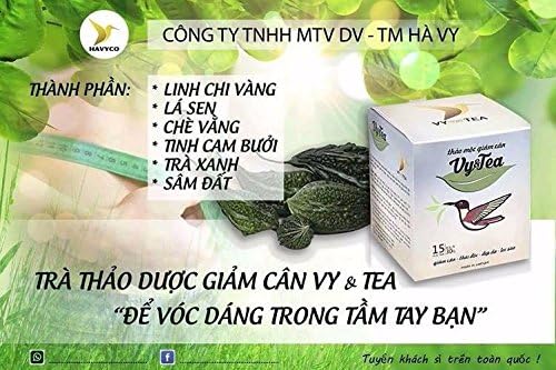 10 boxes (150 pack - Use 150 days) Trà Thảo Mộc giảm cân Vy & Tea - Secure Weight Loss Tea With 100% Herbs - VietNam - Vy And Tea