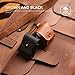 elago Genuine Leather Case Compatible with AirPods 1 Case and Compatible with AirPods 2 Case, Natural Cowhide Leather Case with Brass Ring Holder, Supports Wireless Charging [Brown]