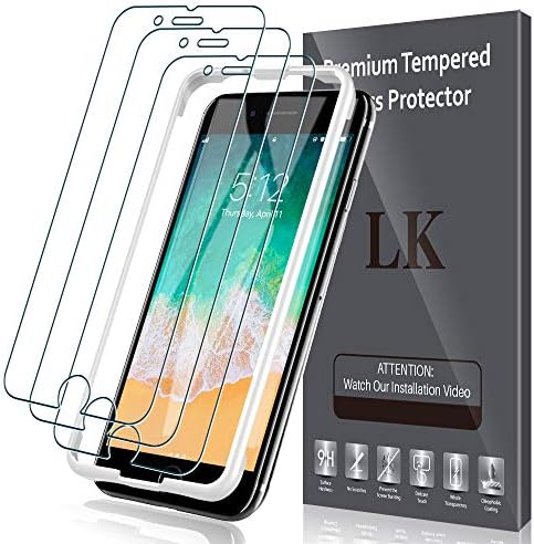 LK 3 Pack Screen Protector Compatible with iPhone 7 Plus/iPhone 8 Plus Tempered Glass Film