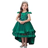 MYRISAM Girls Princess Pageant High Low Tulle Dress Bridesmaid Wedding Prom Birthday Communion Party Dance Ball Gowns