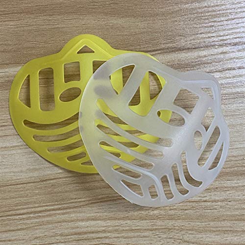 Uamaze 10 Pack 3D Face Bracket Face Inner Support Frame Soft Silicone Face Holder for Comfortable Breathing Washable Reusable for Adults Children