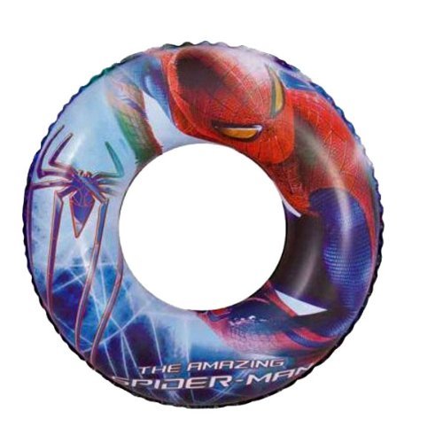 4PC Spiderman Swim Toys Swim Ring (20"), Arm Floaties (7"), Raft Float