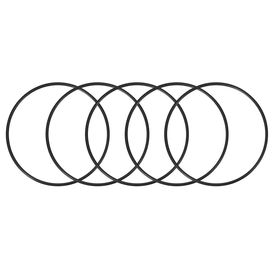 sourcing map Nitrile Rubber O-Rings 150mm OD 140mm ID 5mm Width, Metric Sealing Gasket for Automotive Machine Plumbing, Pack of 5