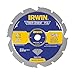 IRWIN Tools Polycrystalline Diamond-Tipped Fiber Cement Circular Saw Blade, 7 1/4-inch, 4-Tooth (4935473), Blue