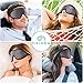 OriHea Eye Mask for Sleeping - 3D Comfort Soft Sleep Mask Men Women - Block Out Light 100% Eye Shade Cover - Adjustable Premuim Silk Foam Blindfold - Travel/Naps/Yoga/Plane/Night