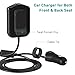 4 Ports USB Car Charger, CHGeek Front/Back Seat Car Charger 48W 9.6A with 6FT Extension Cord for iPhoneX, Android, Camera, Headphone, and other USB devices