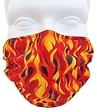 Breathe Healthy Dust & Allergy Face Mask - Comfortable, Reusable Face Mask - Sanding, Drywall, Welding. Flames Design
