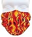 Breathe Healthy Dust & Allergy Face Mask - Comfortable, Reusable Face Mask - Sanding, Drywall, Welding. Flames Design