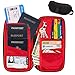 RFID Travel Wallet & Document Organizer Bag, Family Passport Holder + Sleep Mask
