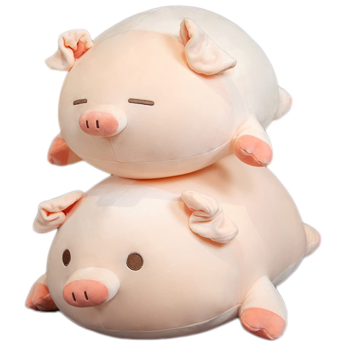 Kekeso Pig Plush Toy Hugging Pillow Stuffed Animal Plush Pillow Cute Pig Throw Pillow… (60cm/23.62inch, Big Eyes)