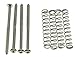 KAISH 50pcs Bass Guitar Pickup Mounting Screws Pickup Springs Fits Precision P Bass Jazz J Bass or P90 Soap Bar Pickups Nickel