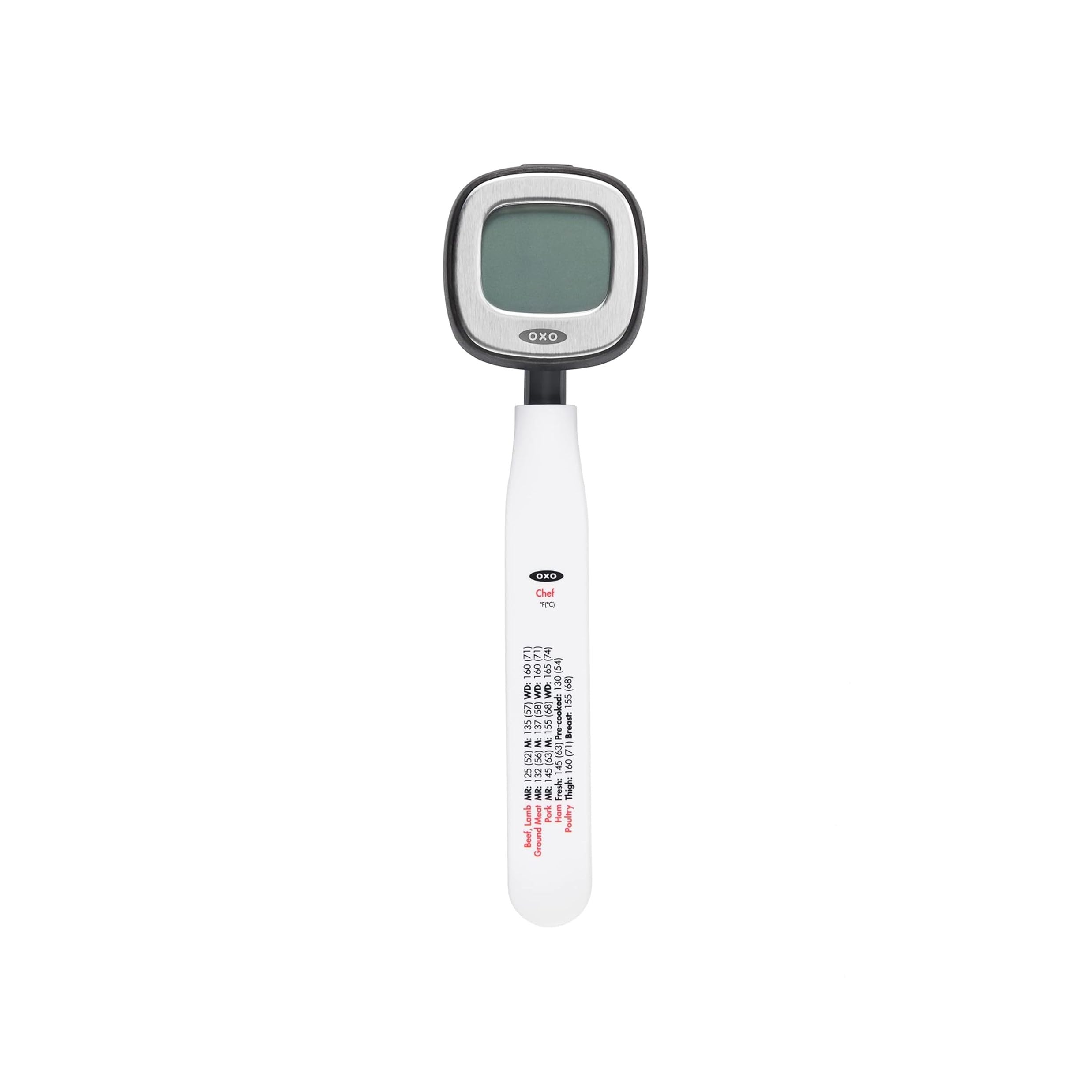 OXO Good Grips Chef's Precision Digital Instant Read Thermometer, Metallic Black, 25.4 x 10.9 x 1.8 cm