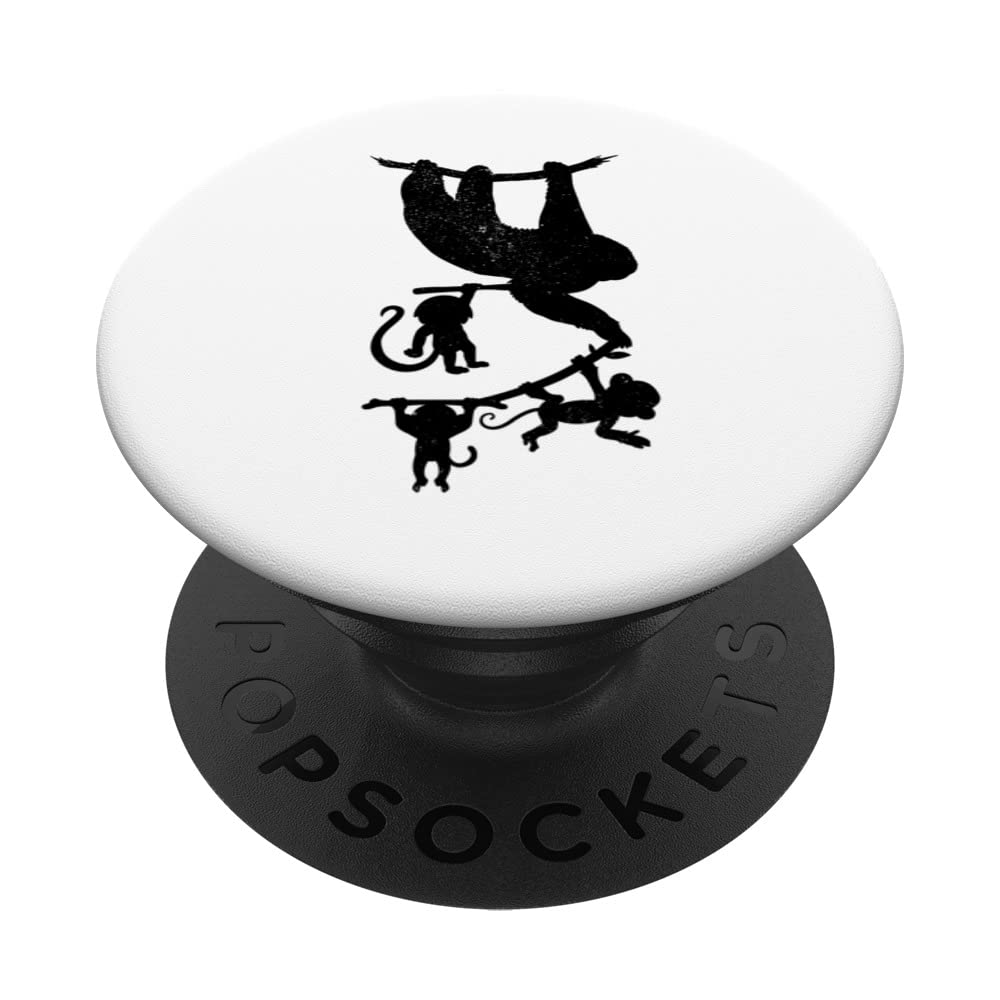 Funny Monkeys Orangutan Monkey Hanging Monkeys PopSockets Swappable PopGrip