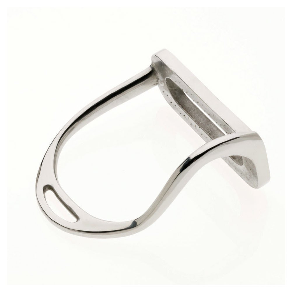 Lorina Bent Leg Safety Stirrup Irons 5 in Silver