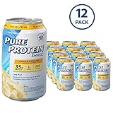 Pure Protein 35g Shake - Banana Cream, 11 ounce (Pack of 12)