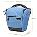 Camera Case - Evecase Digital SLR / DSLR Professional Camera Shoulder Bag For Compact system, Hybrid, SLR / DSLR and High Zoom Camera - Blue