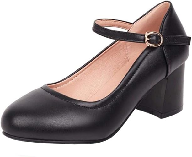 Amazon Harryhyar エレガント ストラップパンプス レディース パンプス 太ヒール 小さい 大きいサイズ パンプス