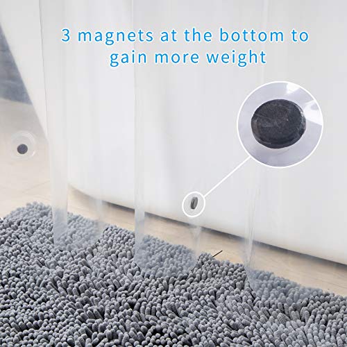 AmazerBath Shower Liner, Clear Plastic Extra Long Shower Curtain Liners