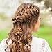 Shappy 90 Pieces Braid Rings Hair Hoops Braid Hair Clip Accessories, 3 Colors, 2 Sizes