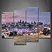 Buildings of Kansas City with Wide Square Wall Art Painting Pictures Print On Canvas City The Picture for Home Modern Decoration