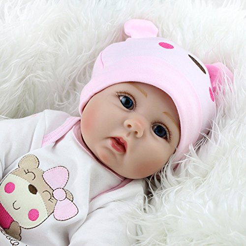 Kaydora Reborn Baby Dolls 22 Inch Lifelike Reborn Baby Lucy Girl Doll Gift for Kids Snuggle Soft