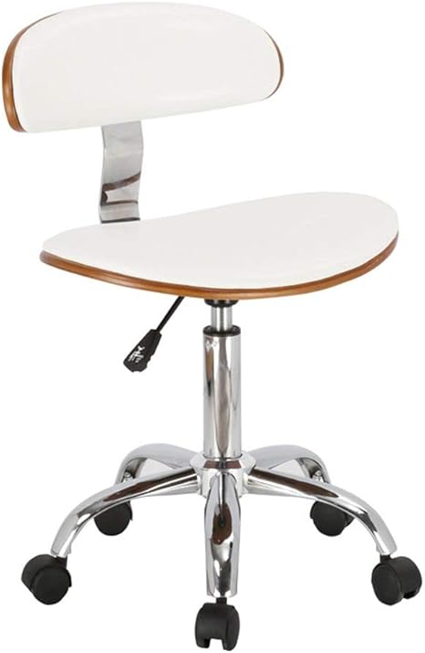 Amazon デスクチェアコンピュータチェアリフトチェアオフィスチェアデスクチェアホームチェア回転チェアフロントデスクチェアレザーチェア 高さ調節可能360 Deg 回転 色 白 サイズ 49 38 70cm カウンターチェア オンライン通販