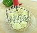 Potato Mashers | Double Smashers For Your Potatoes Guacamole Cauliflower Fruit Eggs Meat | Best Masher for smooth Mash with or without Skin | Spring Loaded Smasher with Silicone Handle PC by Chef Amore