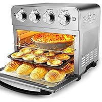 Geek Chef Air Fryer Toaster Oven, 6 Slice 24QT Convection Airfryer Countertop Oven, Roast, Bake, Broil, Reheat, Fry Oil…