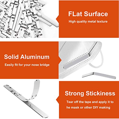 Aluminum Strips Nose Wire,Nose Bridge for Mask,90MM Metal Flat Nose