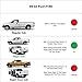 VioletLisa 4pcs Front Rear Smoke Sun/Rain Guard Vent Shade Window Visors For 97-03 Ford F-150 97-99 Ford F-250 Light Duty Super/Extended Cab With 2 Half Size Rear Doors