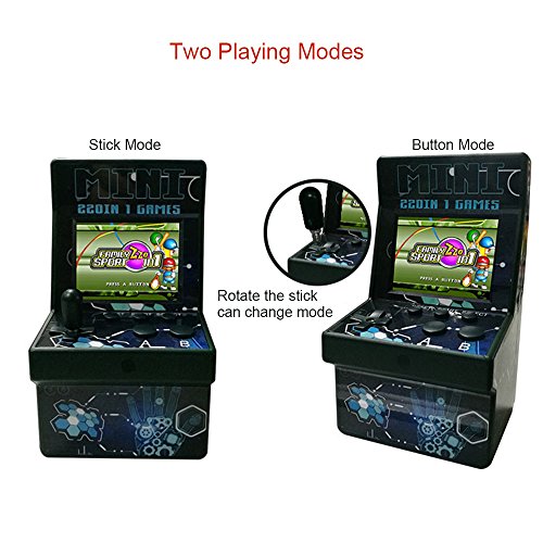 Goolsky 16 Bit Mini Classic Arcade Game Cabinet Machine Retro Handheld Video Player with Built-in 220 Games Portable Gaming Electronic Novelty Toys