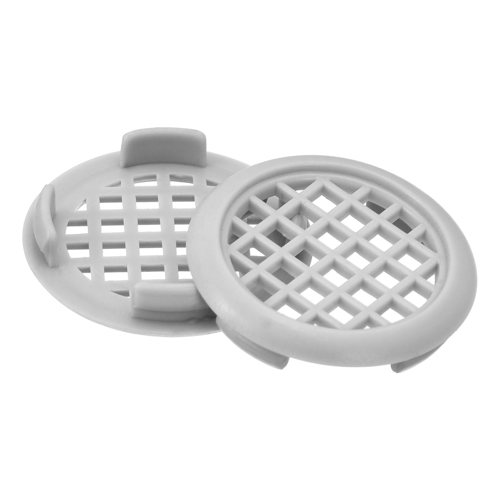 uxcell 29mm(1-1/8") Circular Soffit Vent, 20pcs Plastic Circular Air Vents Round Mesh Hole Louver for Kitchen Bathroom Cabinet, Gray