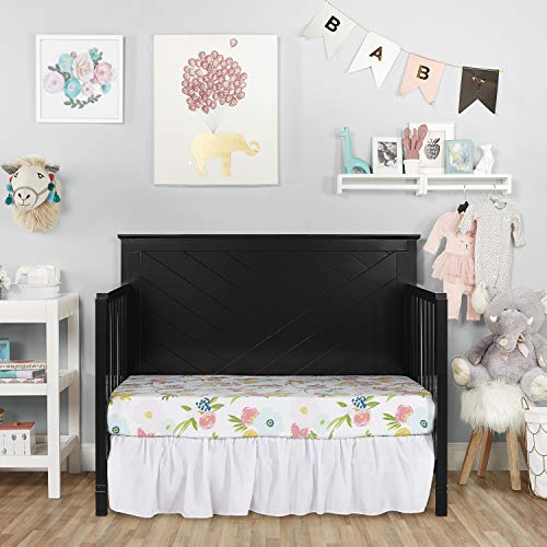 Dream On Me Skyline 5 In 1 Convertible Crib In Black , 54x38x44 Inch