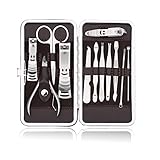 Bemaystar 12 PCS Nail Care Personal Manicure Pedicure Set Travel &amp; Grooming Kit Tool Set (Misc.)