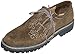 Dirndl Trachten Haus Brown German Embroidered Leather Lederhosen Haferl Shoe for Oktoberfest