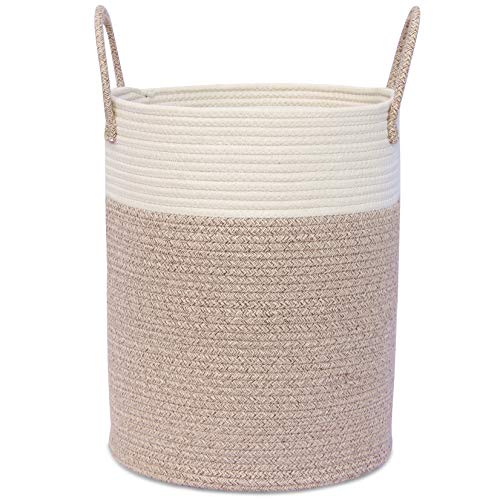 OrganiHaus XXL Cotton Rope Woven Tall Laundry Basket