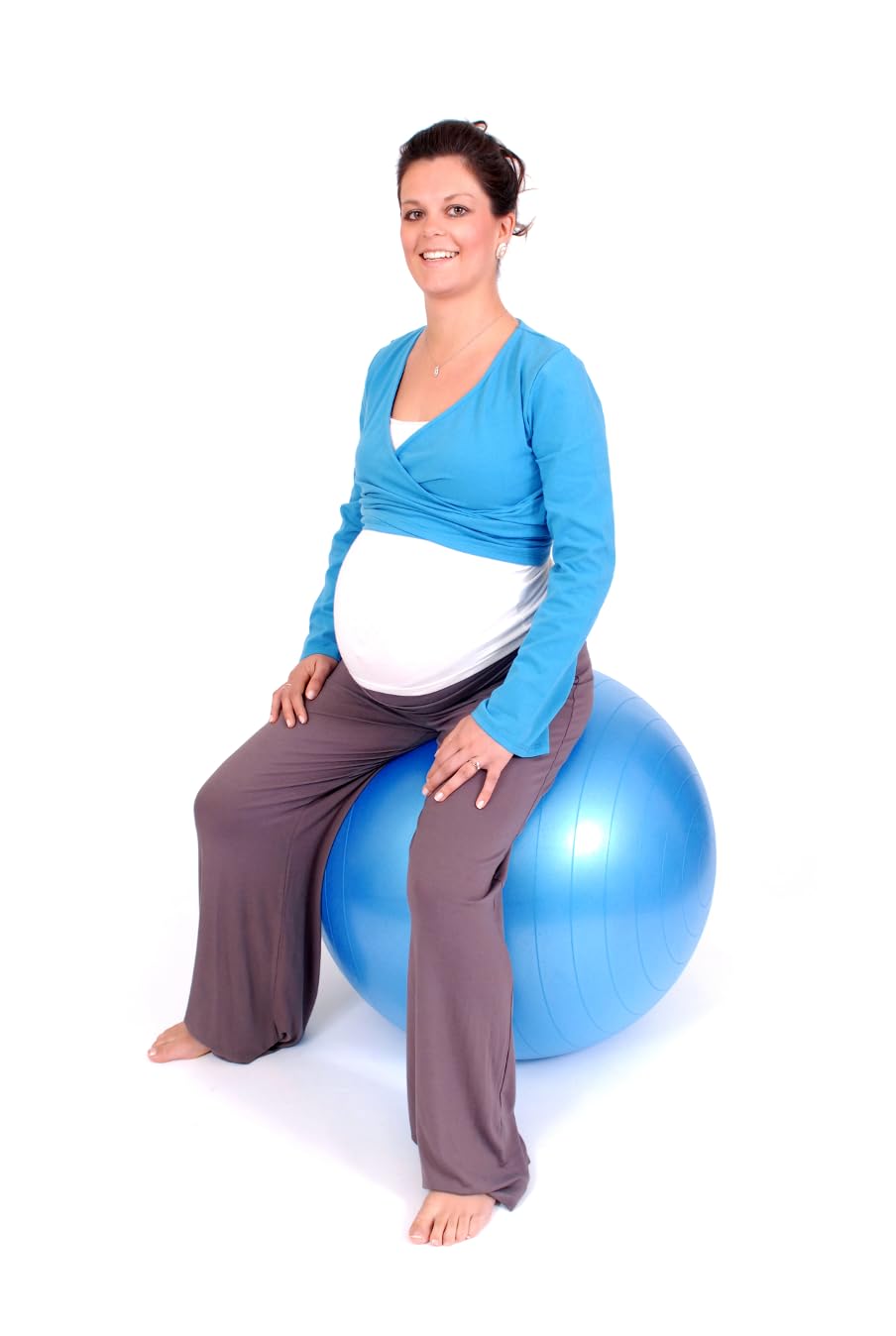 Birthing Ball For Pregancy & Labour, Yoga Balls, Large Birthing Ball For Pre Natal Exercise & Smooth Birth, With Air Pump & Instructions, By Trending Essentials, 300kg max Anti Burst (65cm)