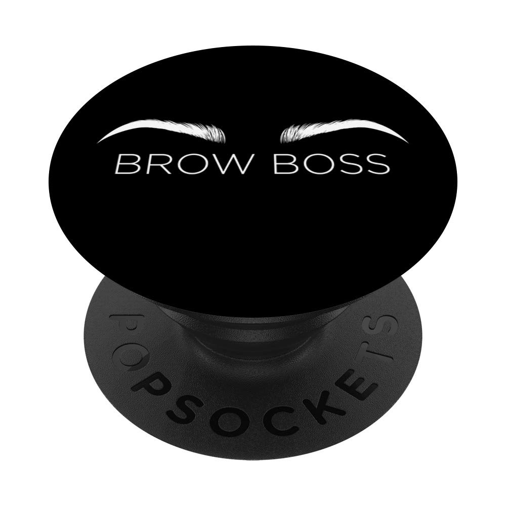 Brow Boss Eyebrow Shaping and Microblading PopSockets PopGrip: Swappable Grip for Phones & Tablets