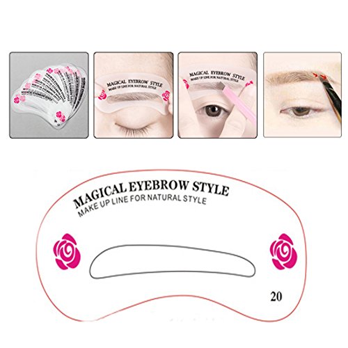 Eyebrow Stencils Eyebrow Grooming Shaping Templates Makeup Beauty Tools 24pcs