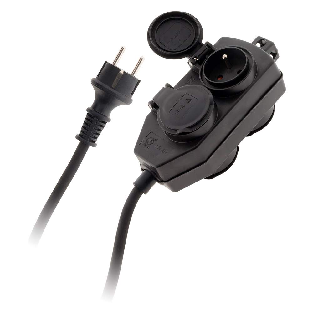 Inotech Extension Housing Construction Junction Box - 4 Way IP44 Cable 3 g 1.5 5 m H07Rn-F-Longueur Nf